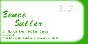 bence suller business card